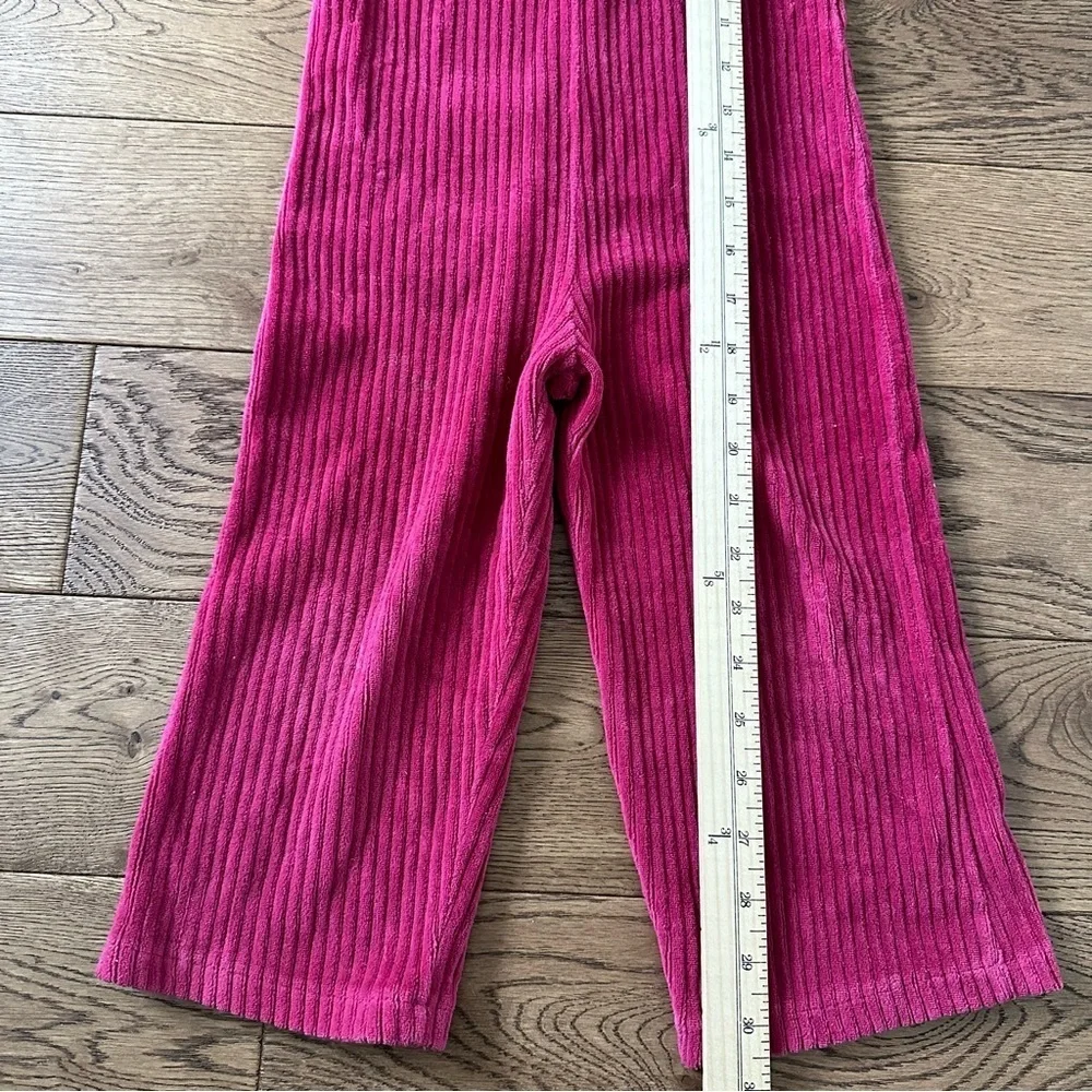 Zara Girls RUFFLED CORDUROY Jumpsuit 2-3 Years Pink